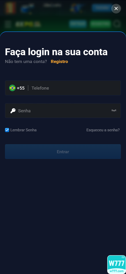 w777.com Cadastro Vantagens