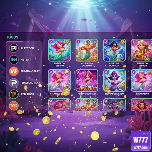 w777 - app exclusivo - Interface do App